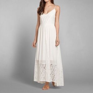 Abercrombie Lace Maxi Dress, Navy XS